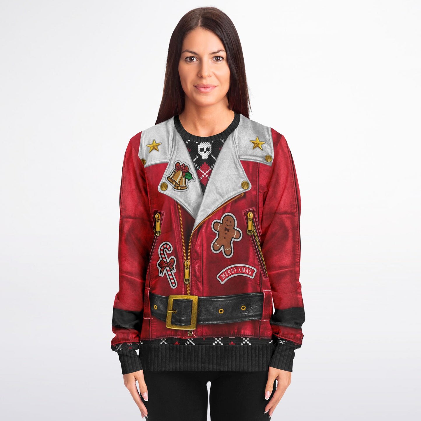 Sons of Santa Full Jacket Printed Sweatshirt