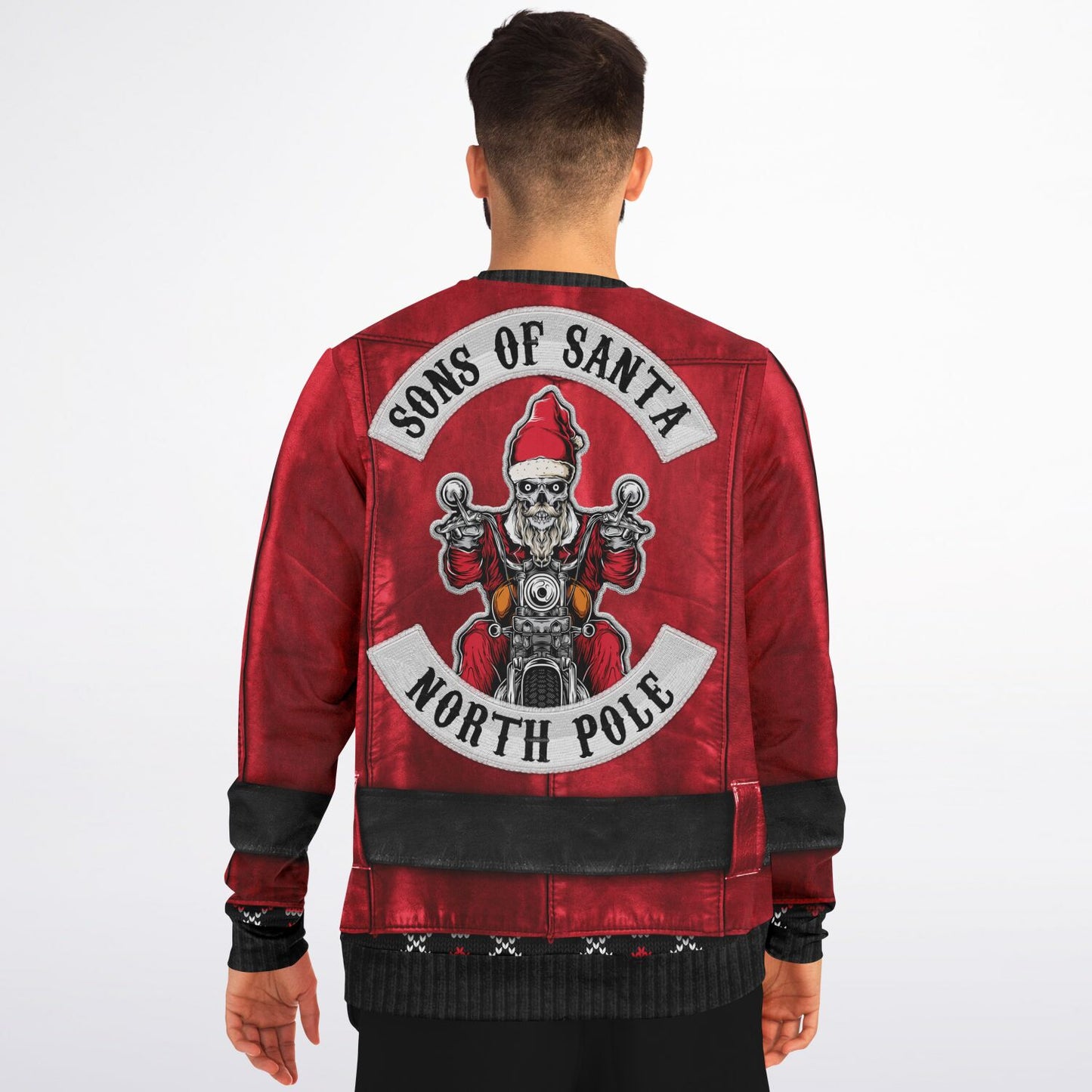Sons of Santa Full Jacket Printed Sweatshirt