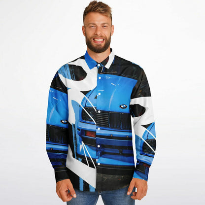 BMW E30 M3 Long Sleeve Button Down Shirt - AOP