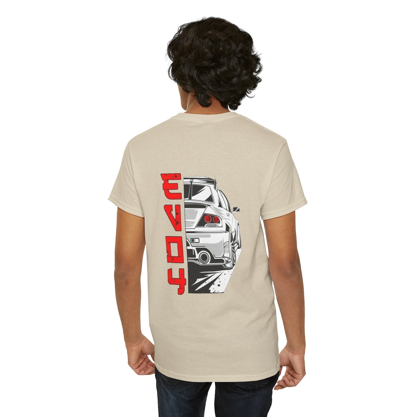 Mitsubishi Evo Back Print Unisex Heavy Cotton Tee