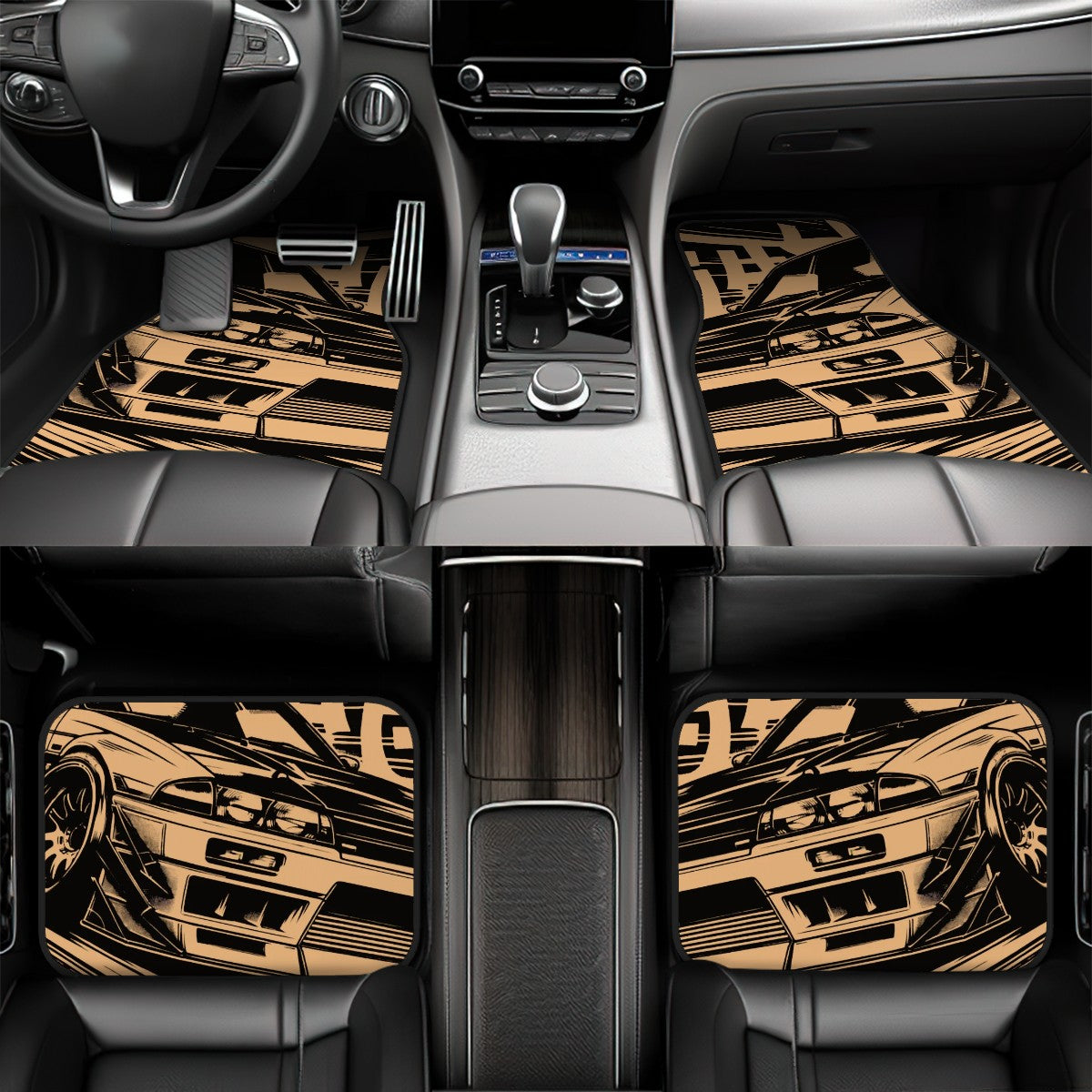 R33 GTR Illustration Automotive Floor Mats
