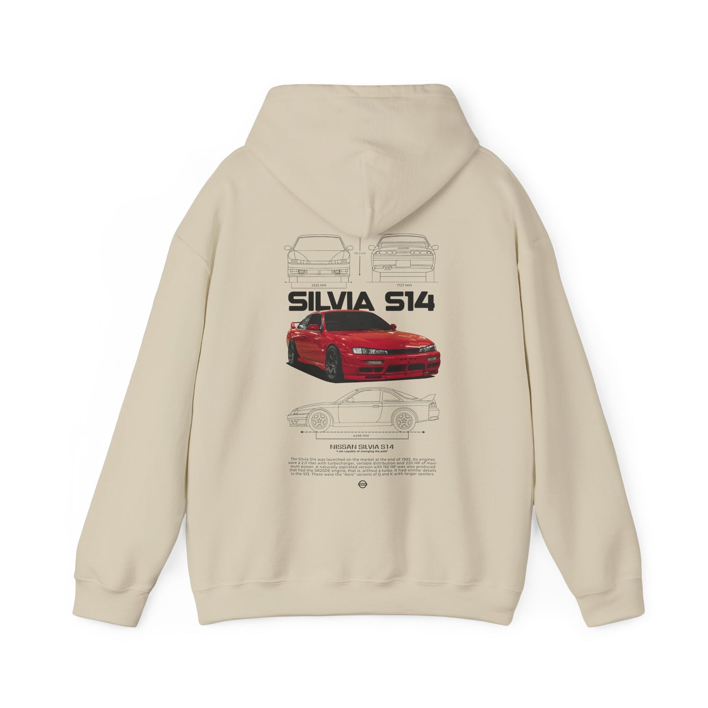 Silvia S14 Poster Style Hoodie