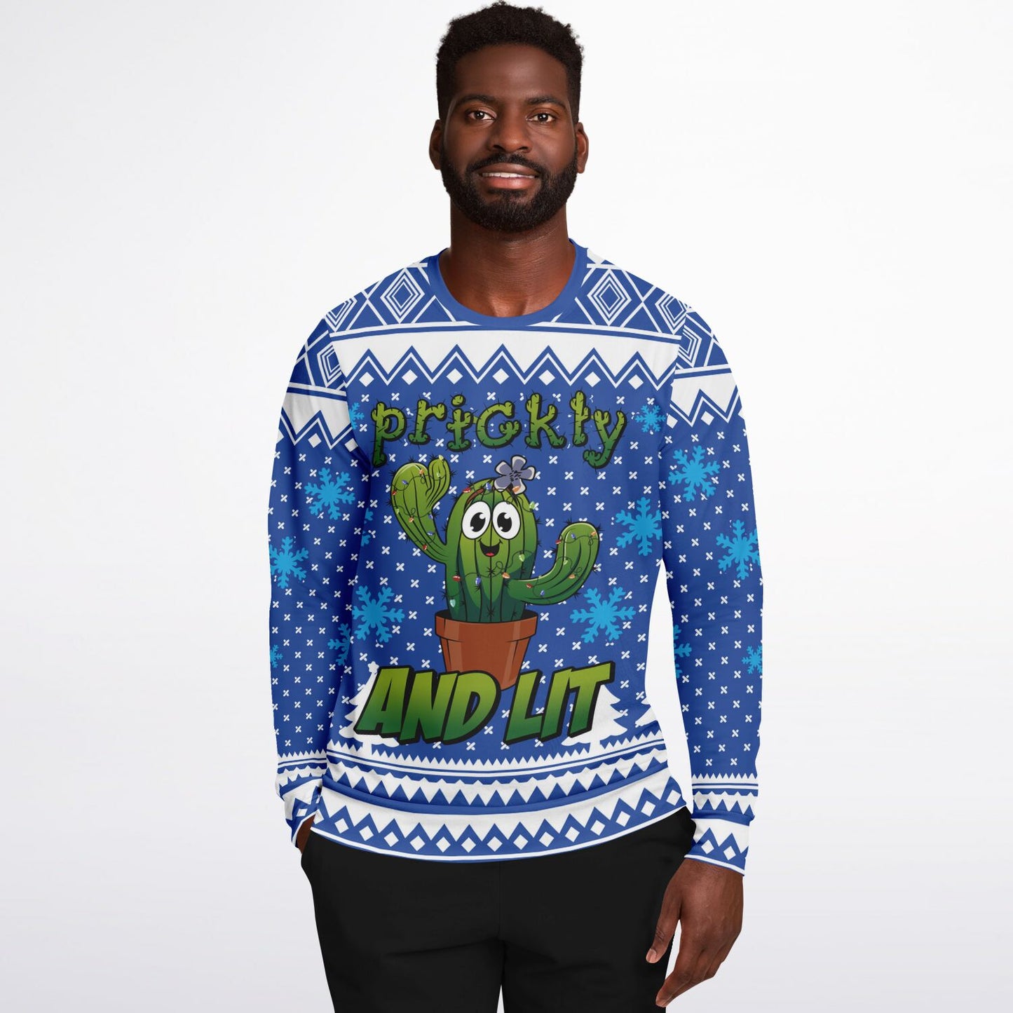 Prickly and Lit Holiday Printed Sweatshirt