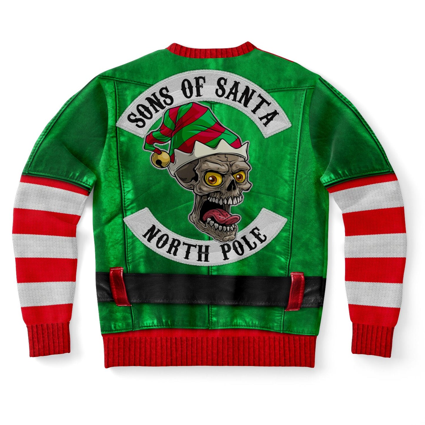 Santa's Little Biker Help Printed Sweatshirt