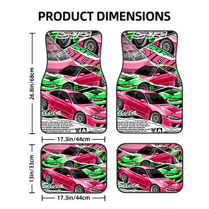 S15 Illustration Art Automotive Floor Mats