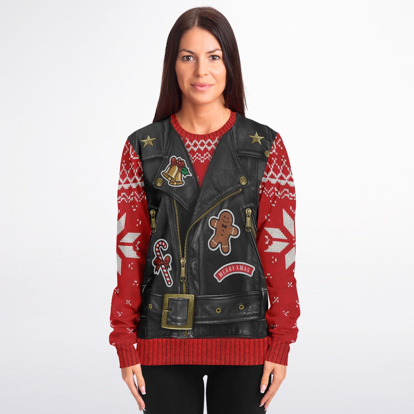 Sons of Santa Biker Jacket Print Sweatshirt