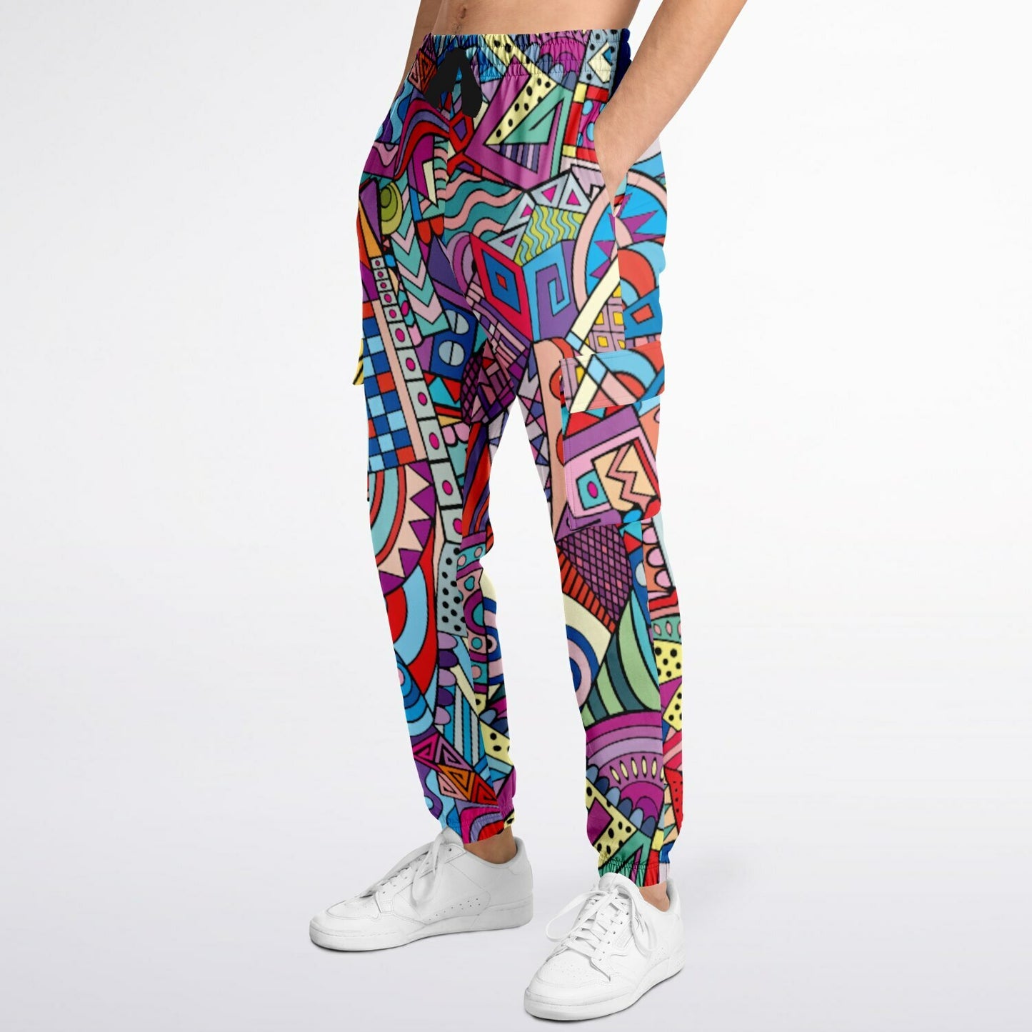 Abstract Artwork Fashion Cargo Sweatpants