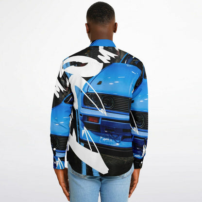 BMW E30 M3 Long Sleeve Button Down Shirt - AOP