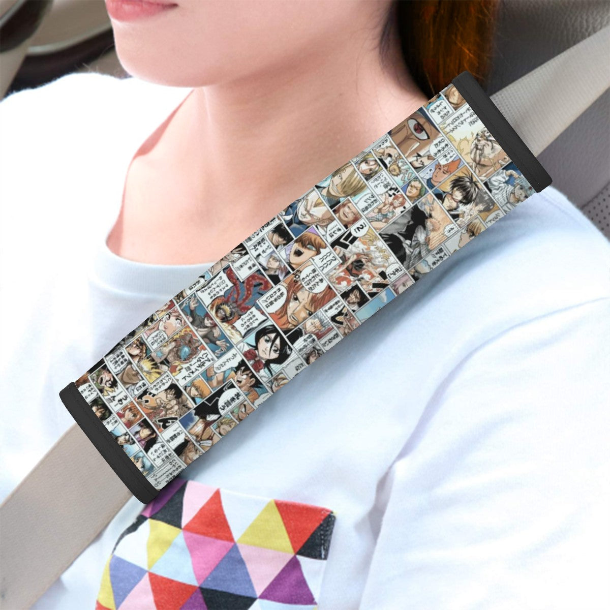 Anime Collage Seat Belt Cover Pad 2 Pcs