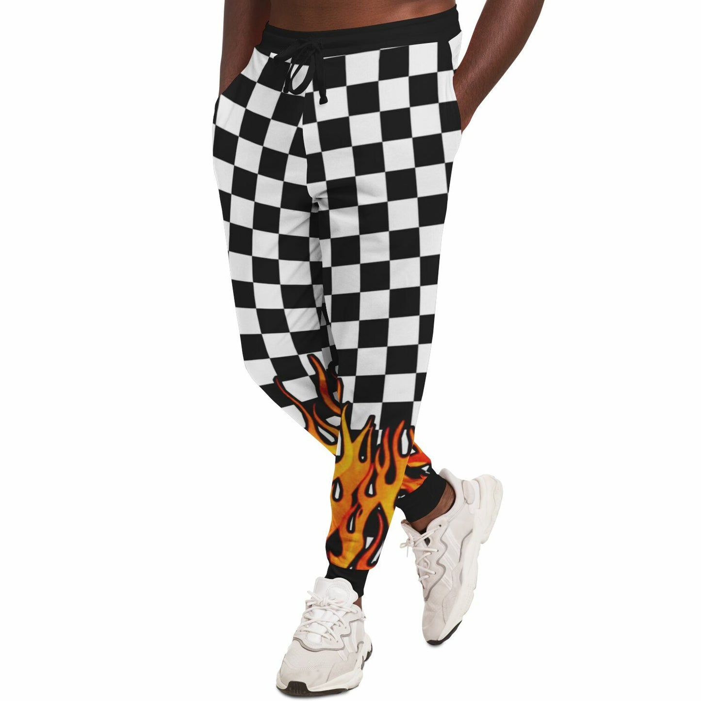 Checkered Flames Fashion Sweatpants