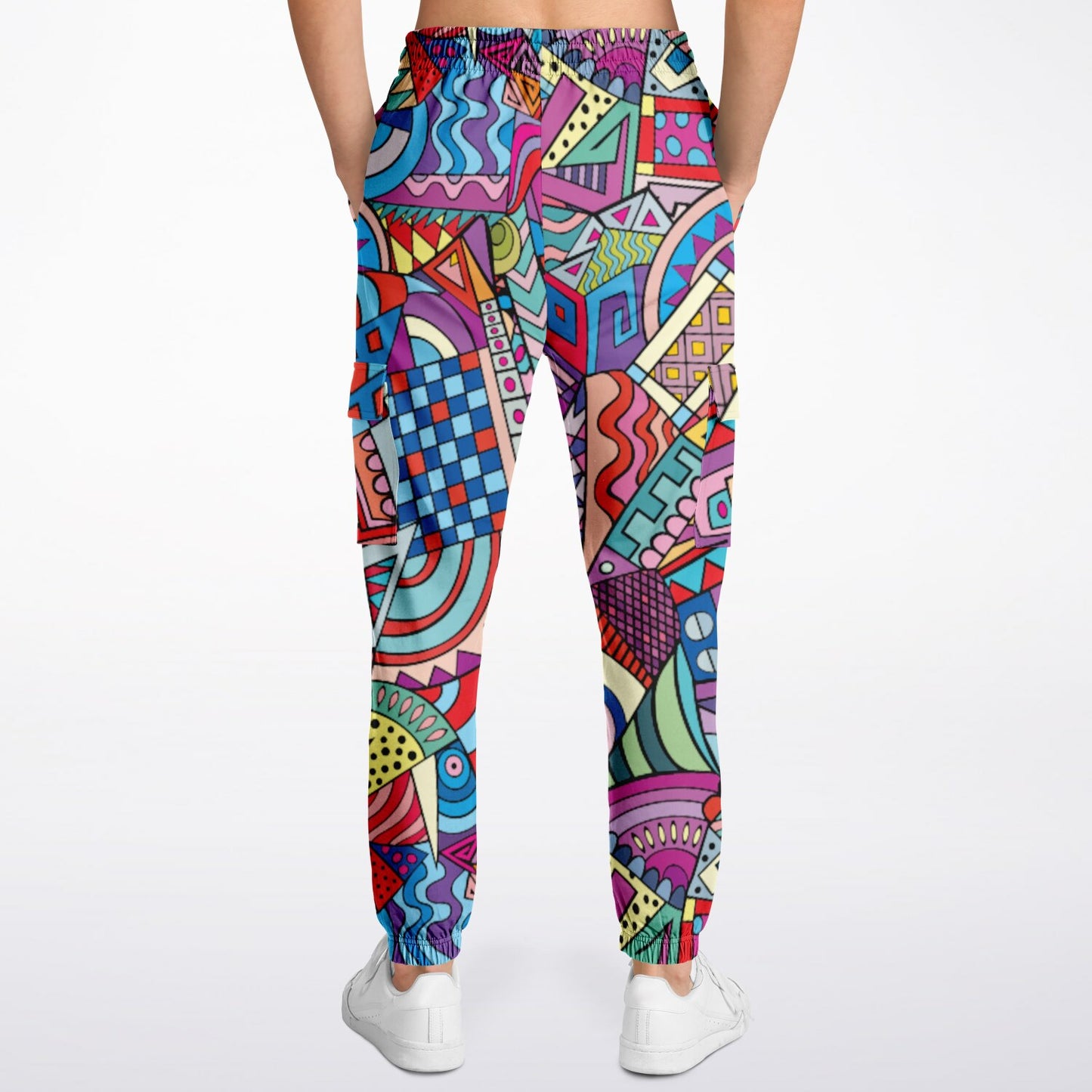 Abstract Artwork Fashion Cargo Sweatpants