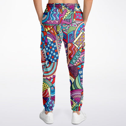 Abstract Artwork Fashion Cargo Sweatpants