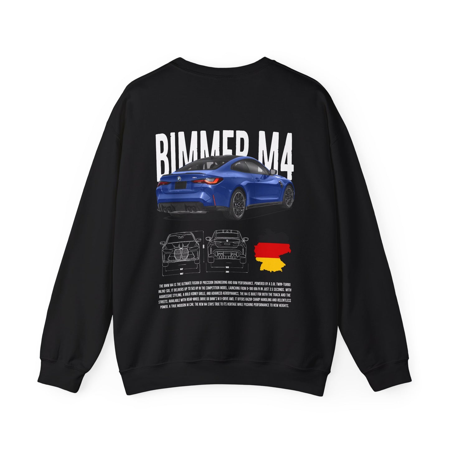 Bimmer M4 Poster Style Crewneck Sweatshirt