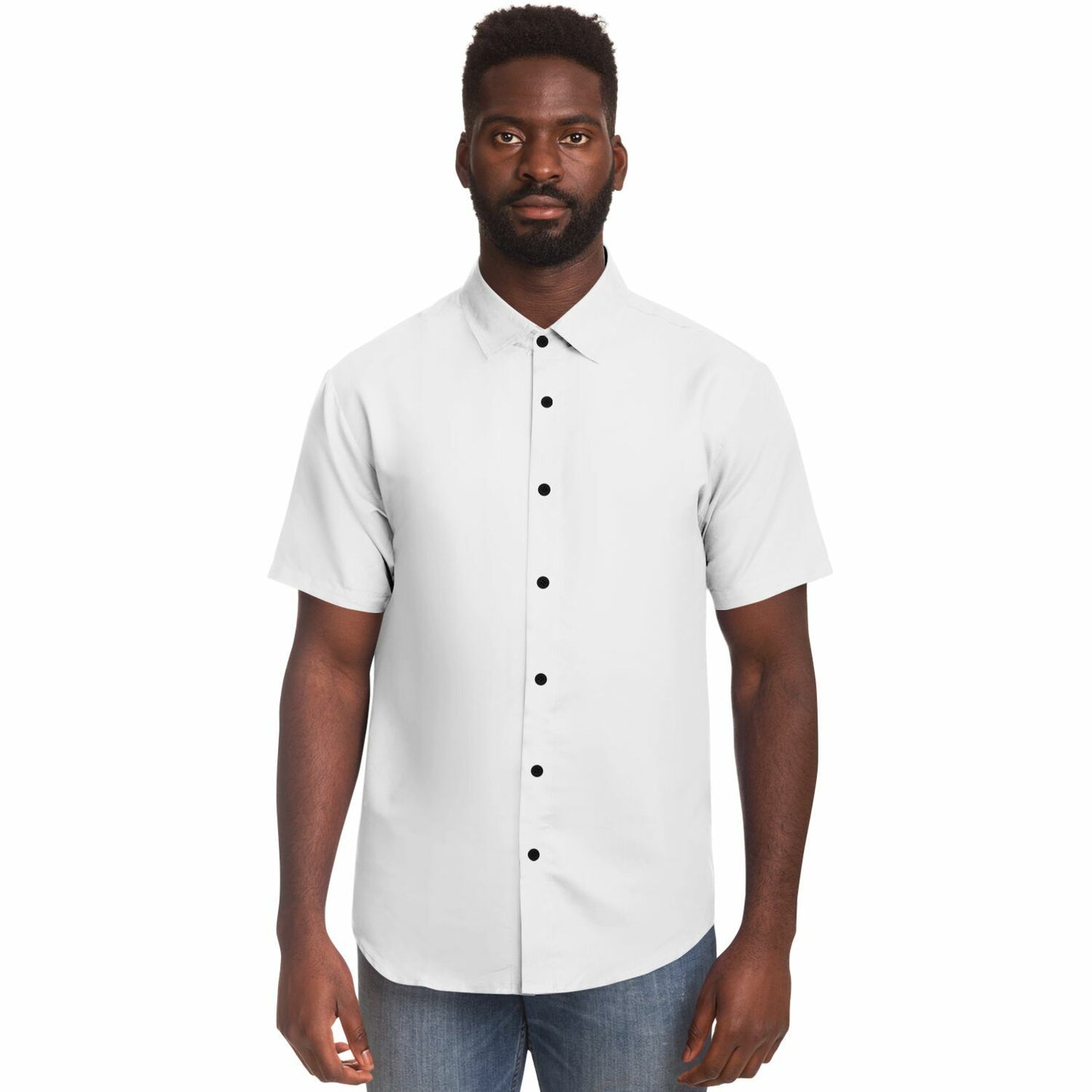 Japanese 911 Inspired Short Sleeve Button Down Shirt - AOP