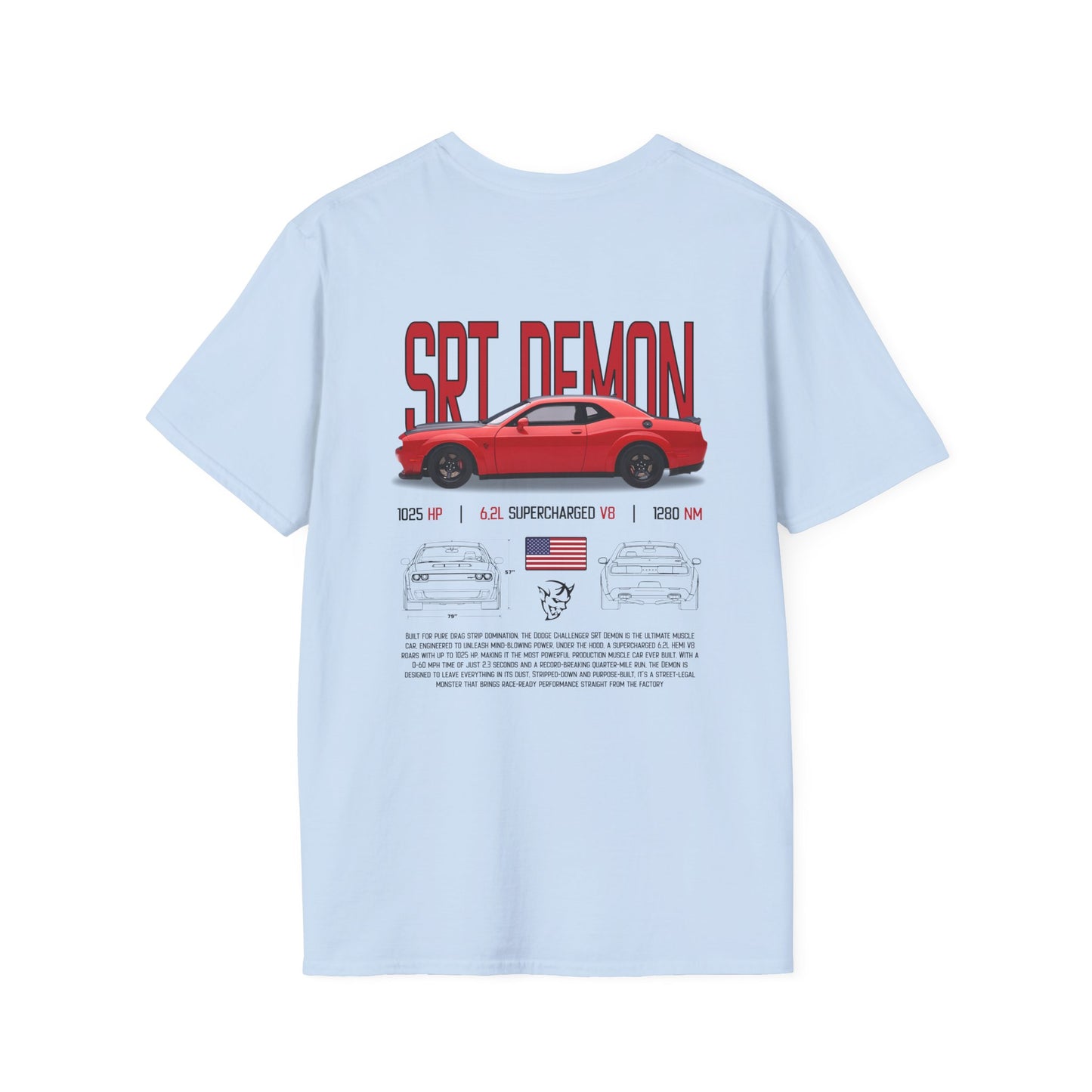 SRT Demon Poster Style T-Shirt