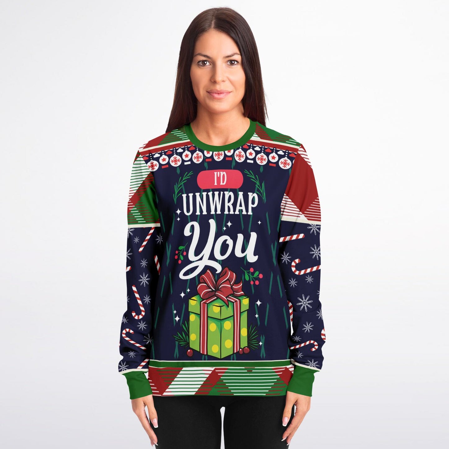 I’d Unwrap You Funny Christmas Sweatshirt