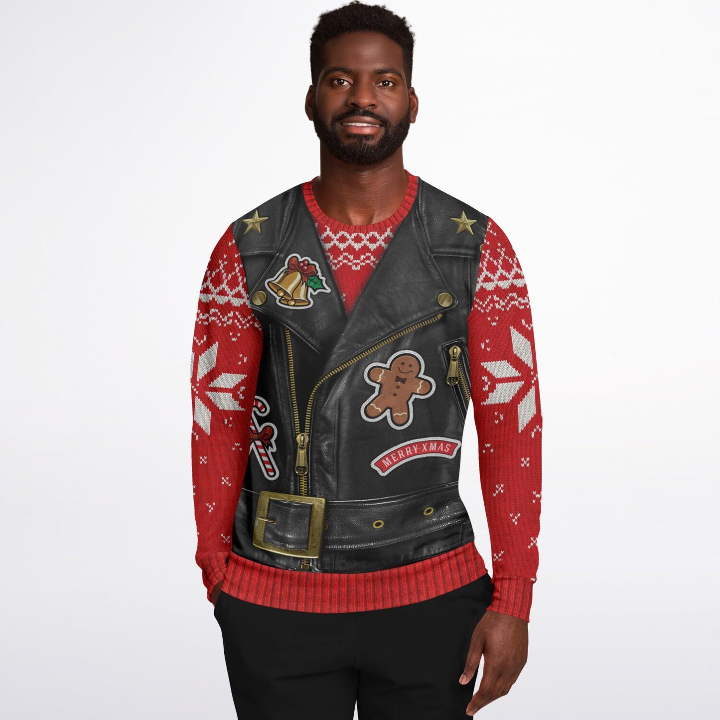Sons of Santa Biker Jacket Print Sweatshirt