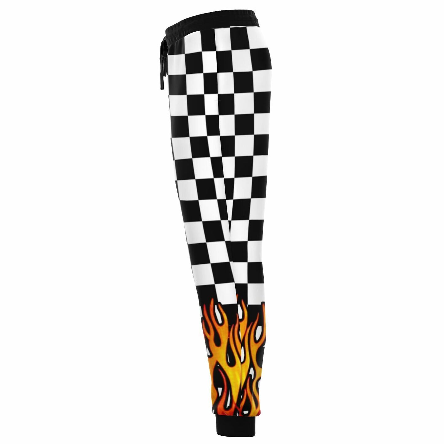 Checkered Flames Fashion Sweatpants