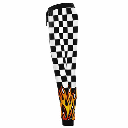 Checkered Flames Fashion Sweatpants