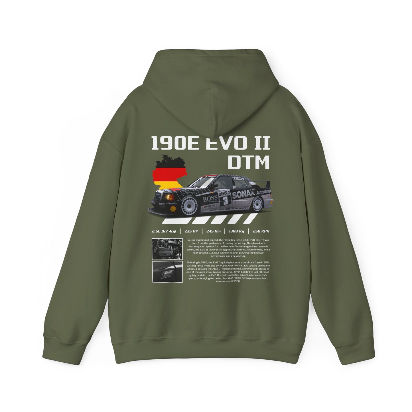 DTM 190E EVO II Poster Style Hoodie