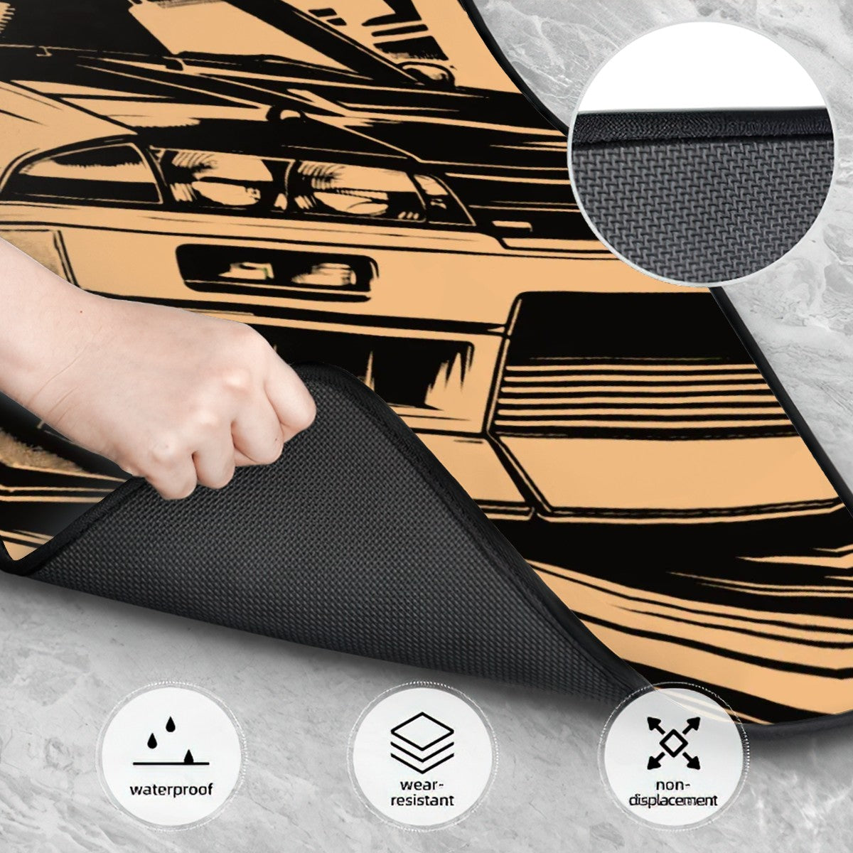 R33 GTR Illustration Automotive Floor Mats