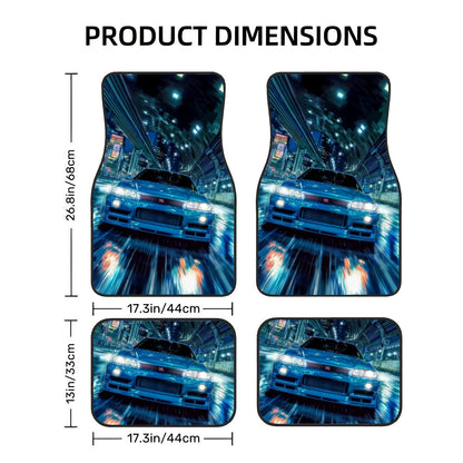 GTR R34 High Speed Automotive Floor Mats