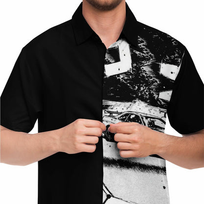 BW JDM Art Short Sleeve Button Down Shirt - AOP