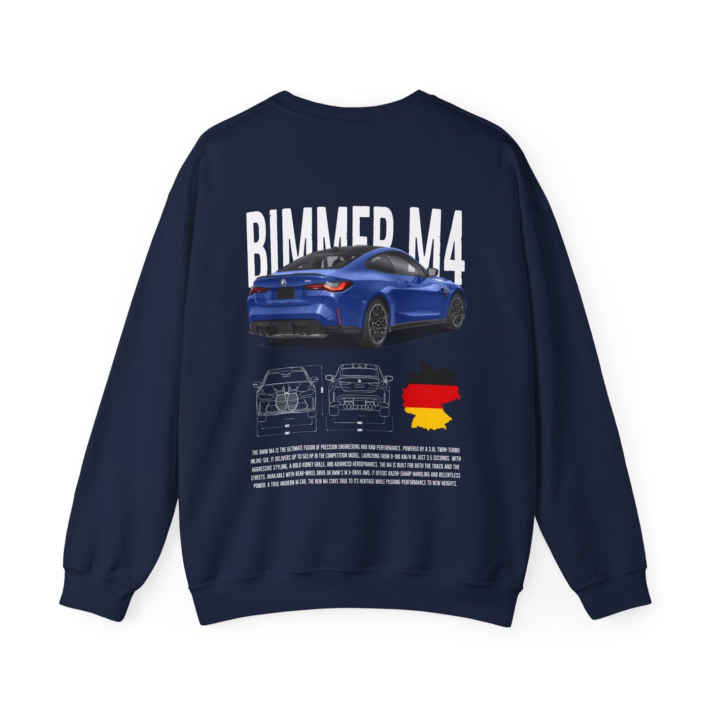 Bimmer M4 Poster Style Crewneck Sweatshirt