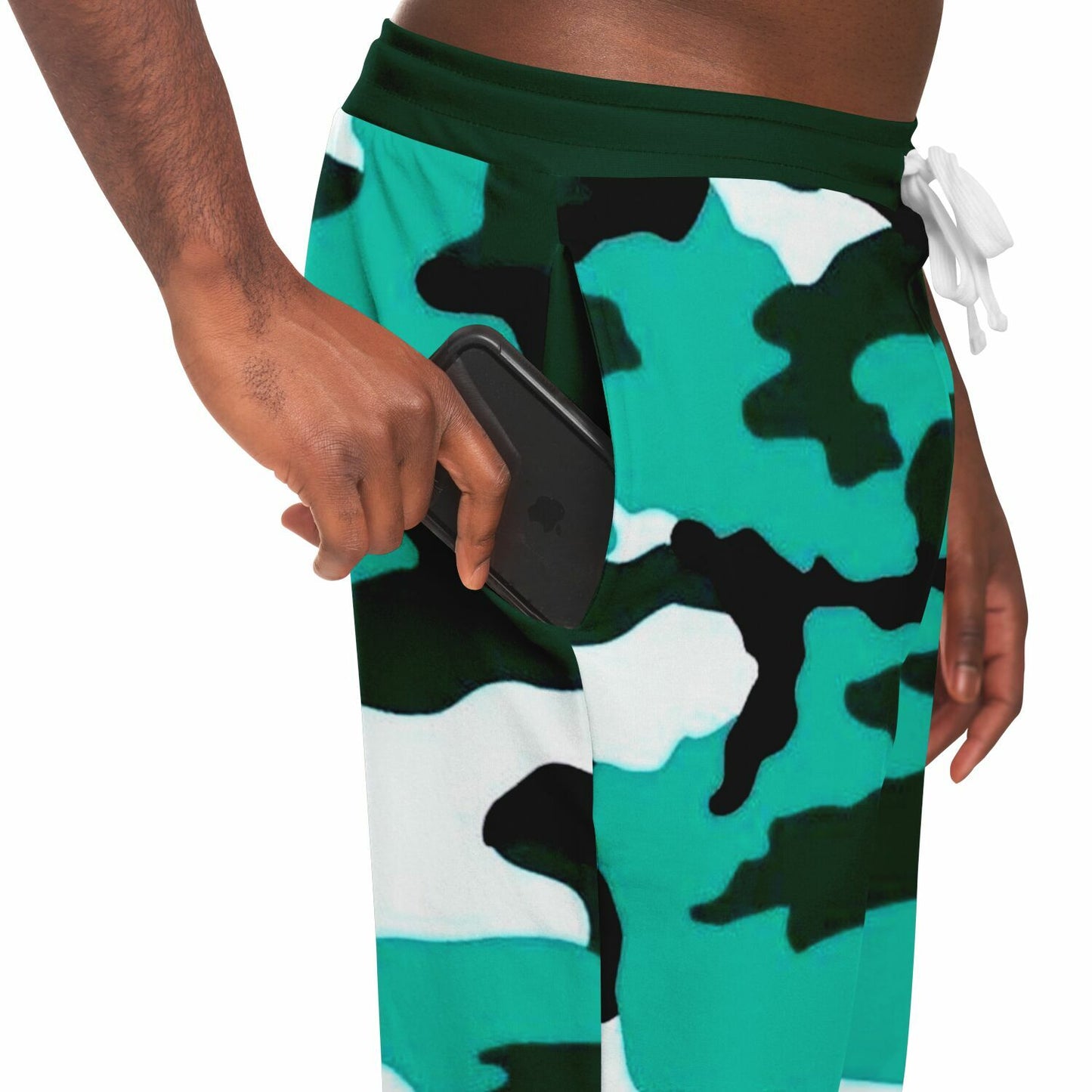 Turquoise Camo Pattern Fashion Jogger