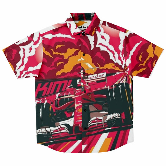 F1 Artwork Short Sleeve Button Down Shirt - AOP