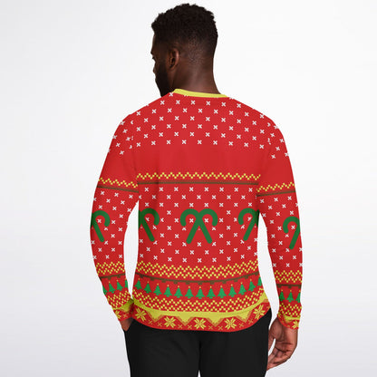 Too Lit To Quit Funny Christmas Sweatshirt