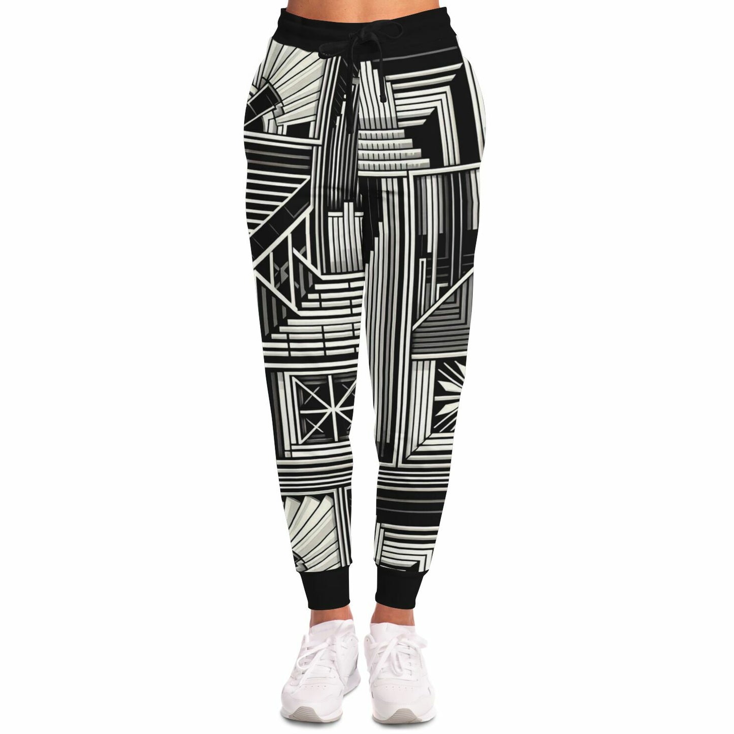 Black Artistry Pattern Fashion Sweatpants