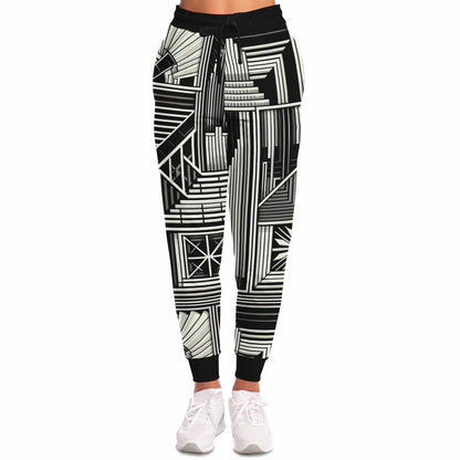Black Artistry Pattern Fashion Sweatpants