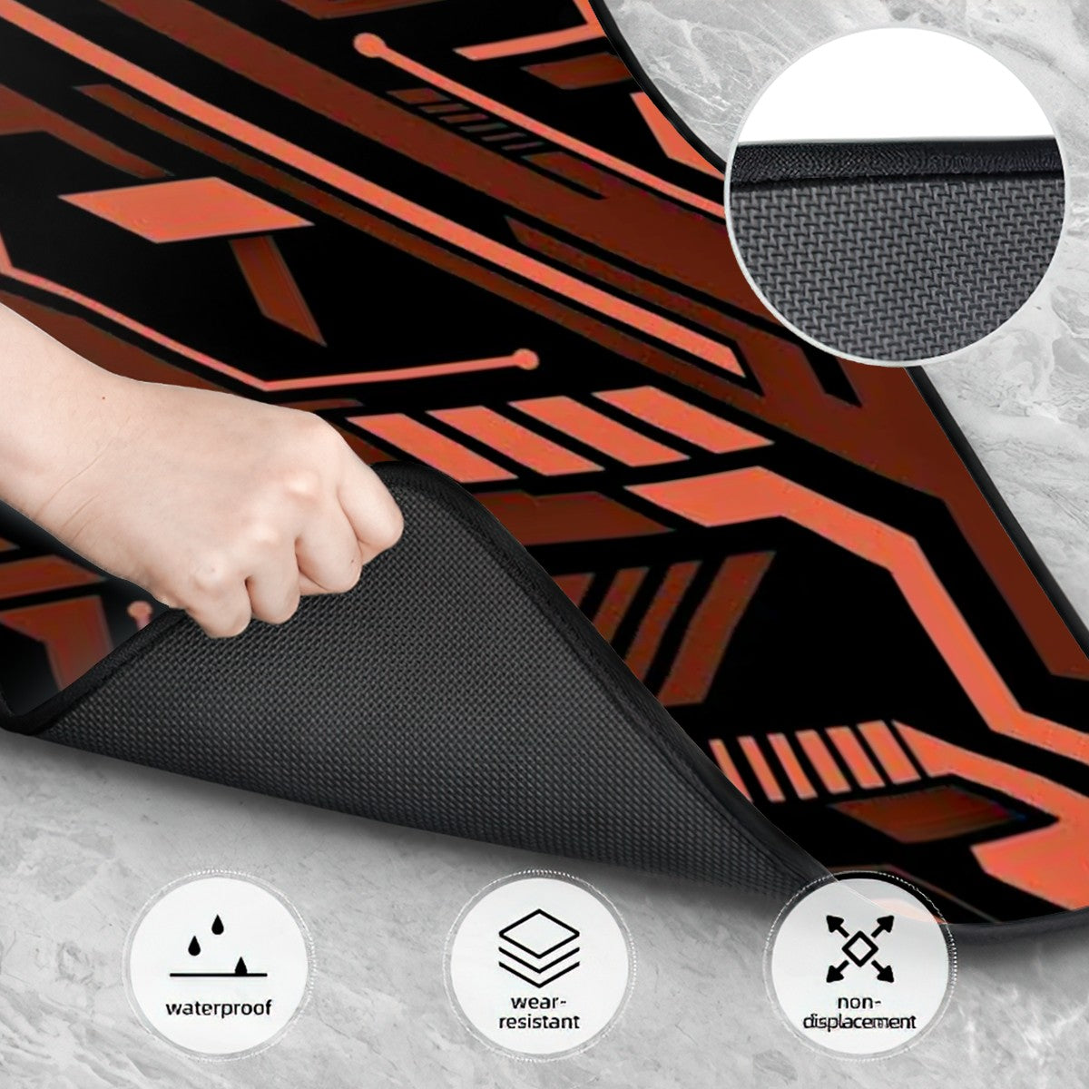 Cyberpunk Inspired Pattern Automotive Floor Mats