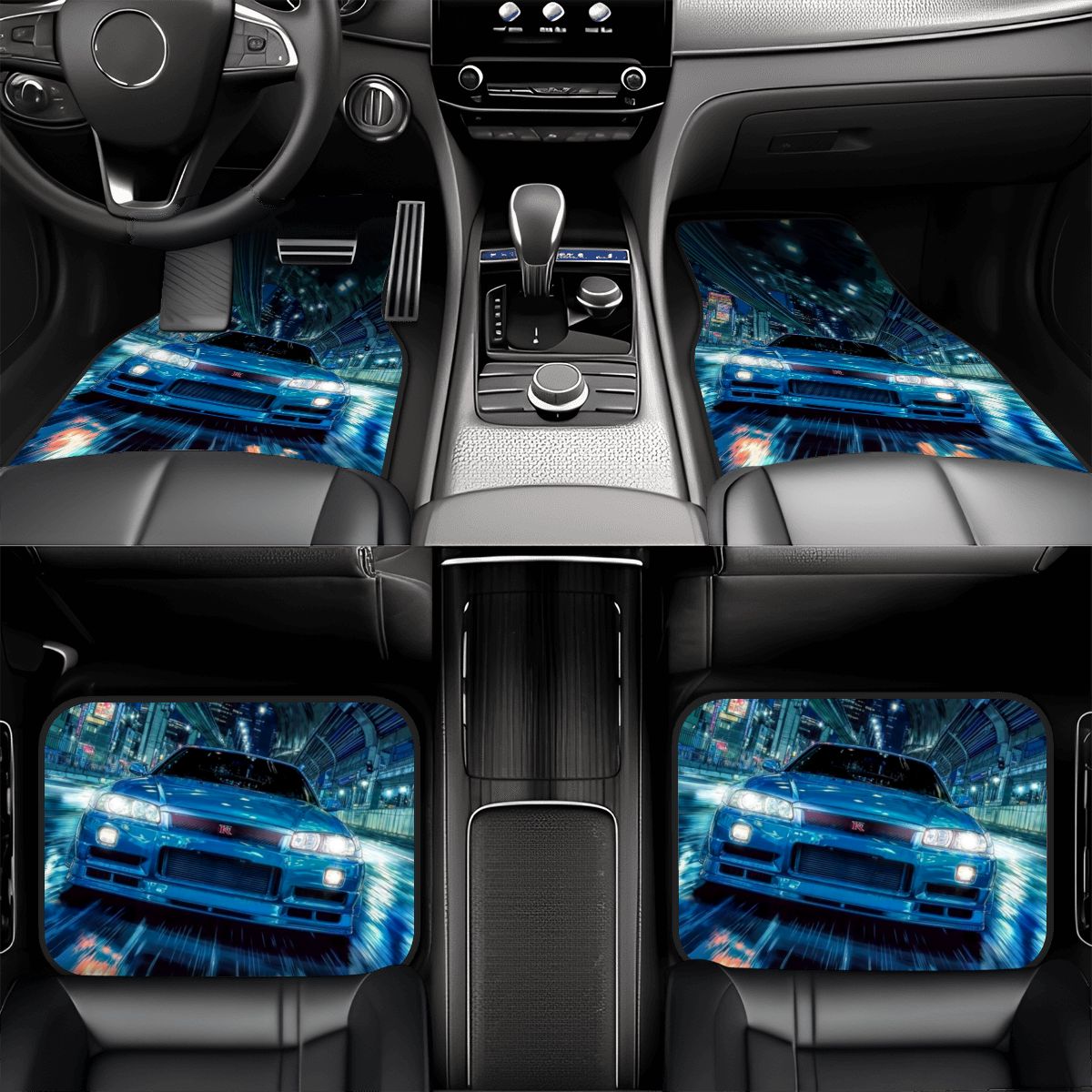 GTR R34 High Speed Automotive Floor Mats
