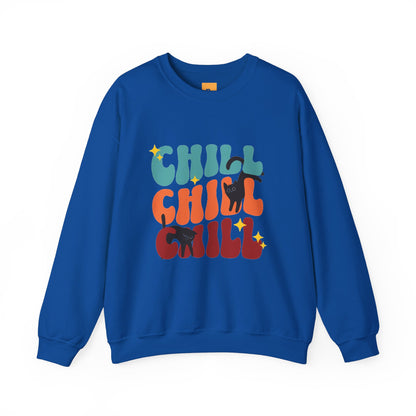 Chill Cat Unisex Heavy Blend™ Crewneck Sweatshirt