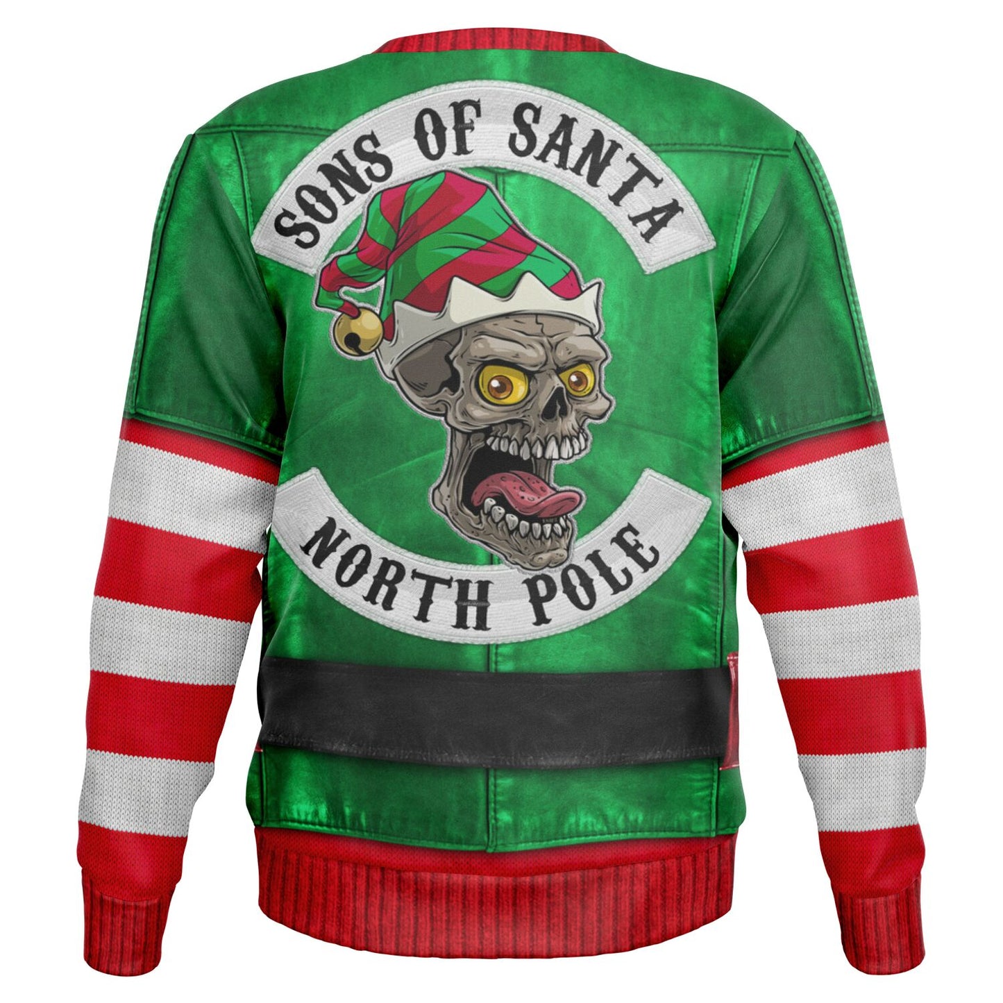 Santa's Little Biker Help Printed Sweatshirt