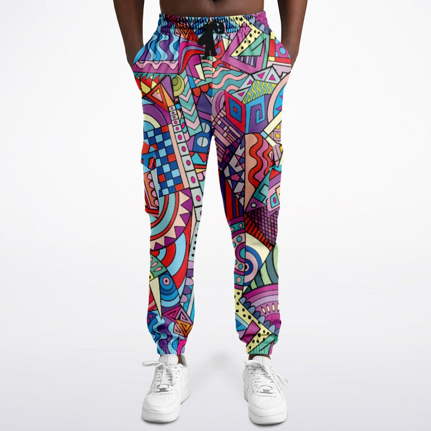 Abstract Artwork Fashion Cargo Sweatpants