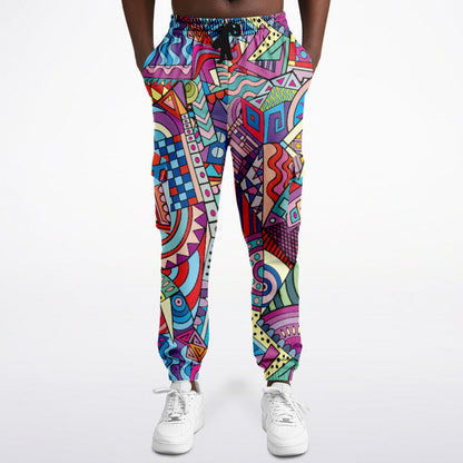 Abstract Artwork Fashion Cargo Sweatpants