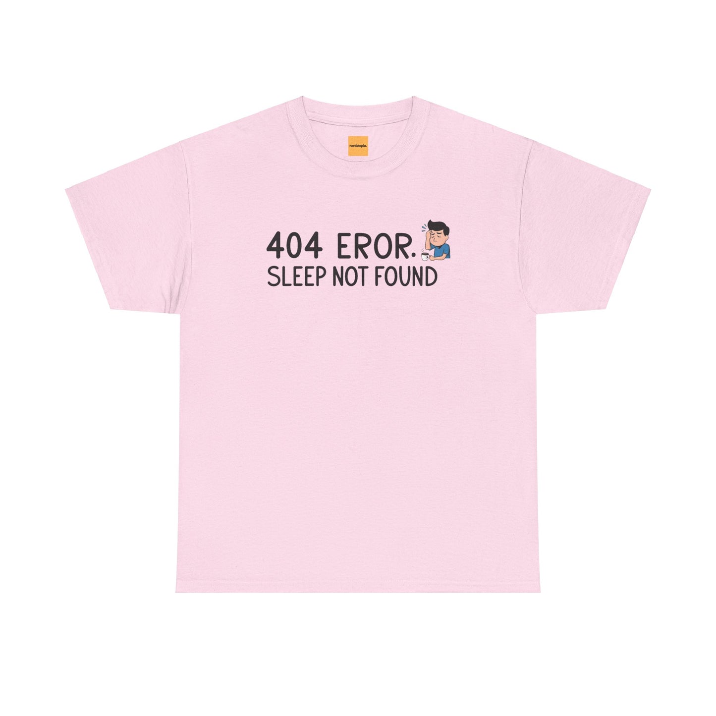 404 Error Sleep Not Found Funny Developer Cotton T-Shirt