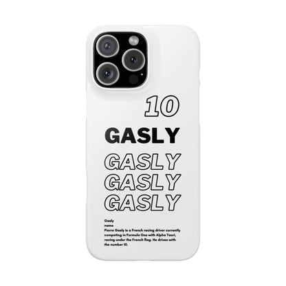 Gasly 10 F1 Snap Case