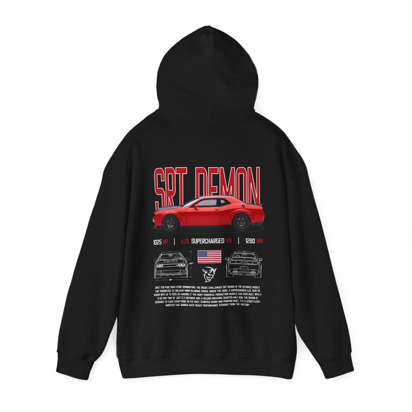 SRT Demon Poster Style Hoodie