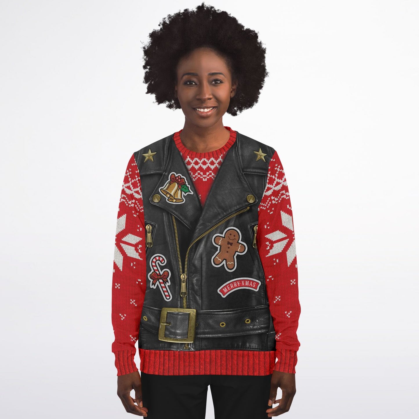 Sons of Santa Biker Jacket Print Sweatshirt