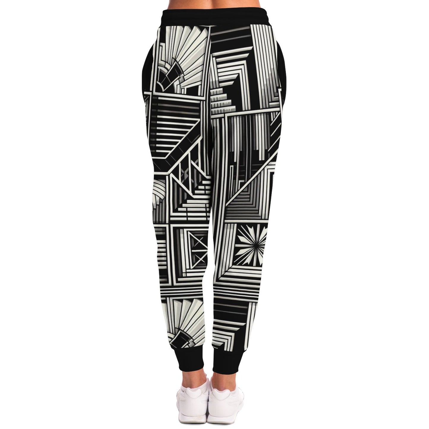 Black Artistry Pattern Fashion Sweatpants
