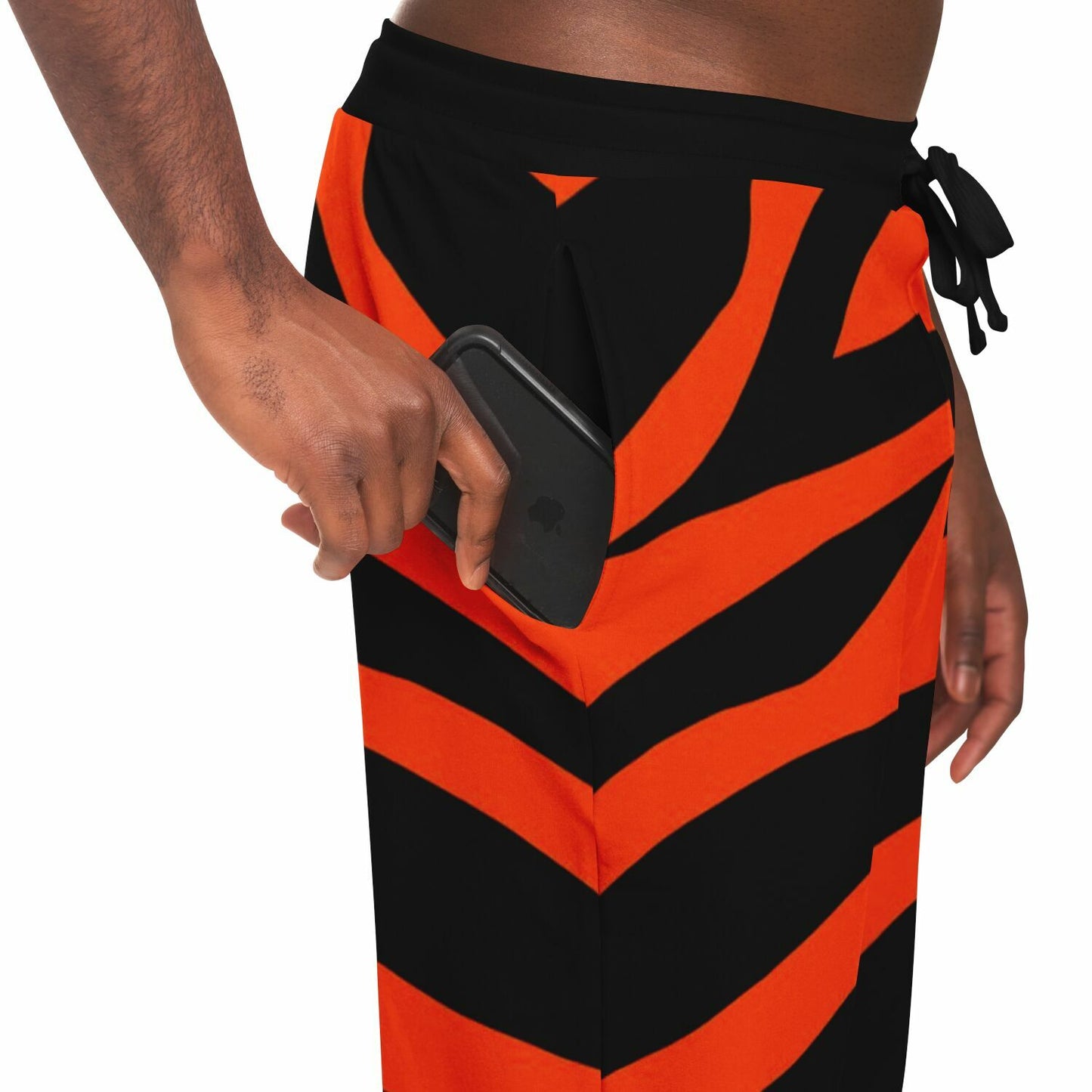 Orange Abstract Pattern Fashion Sweatpants