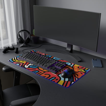 Unique Abstract Art RGB Gaming Mouse Pad