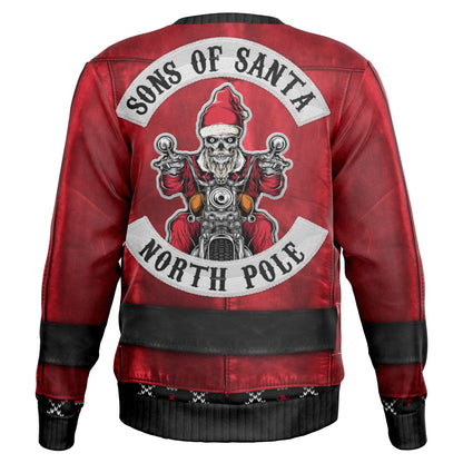 Sons of Santa Full Jacket Printed Sweatshirt