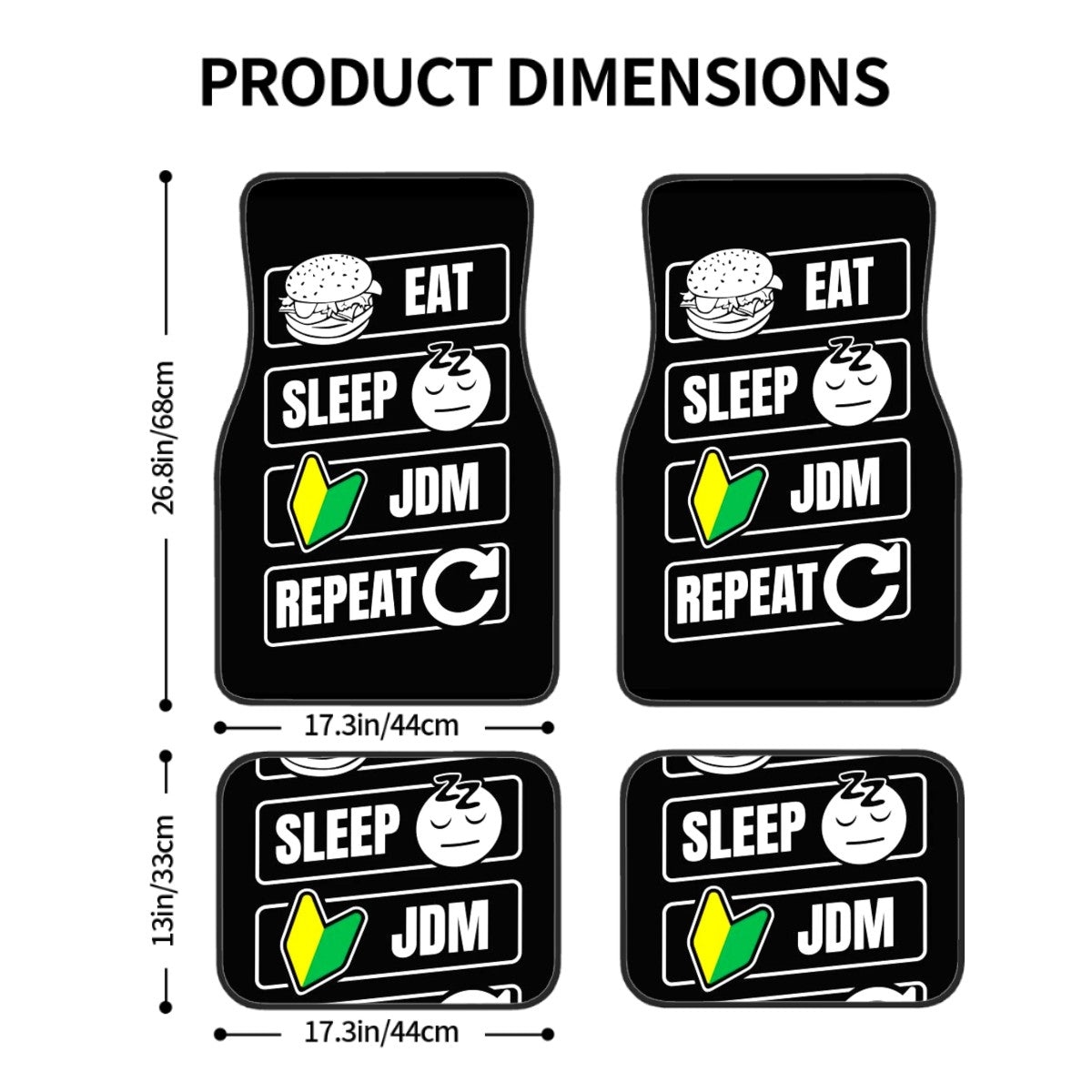 JDM Lifestyle Inspired Automotive Floor Mats
