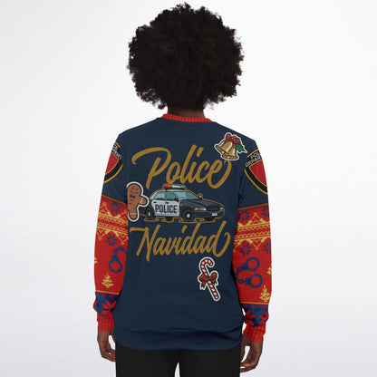 Police Navidad Christmas Inspired Printed Sweatshirt