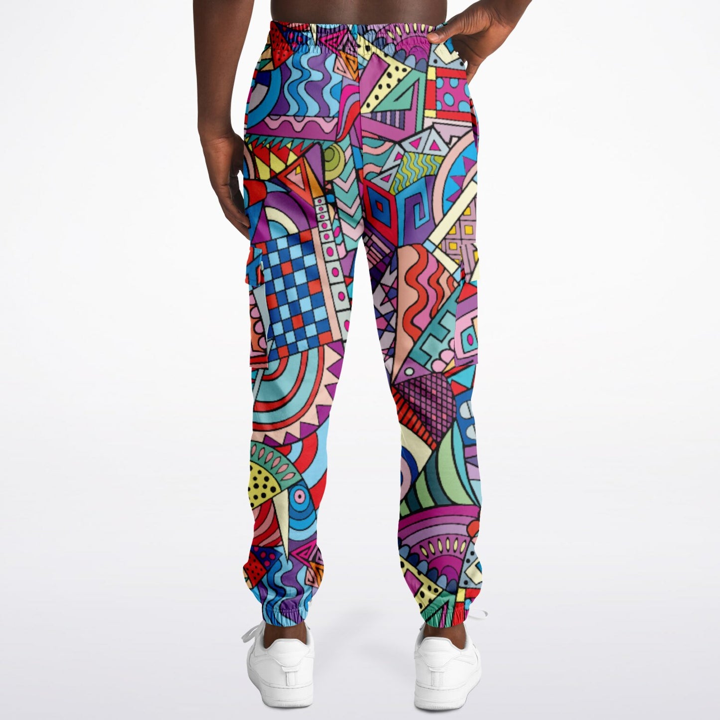 Abstract Artwork Fashion Cargo Sweatpants